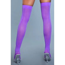 Load image into Gallery viewer, Opaque Nylon Thigh Highs ~ BEWICKED