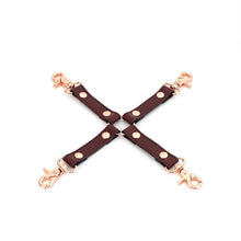 Load image into Gallery viewer, Wine Red ~ 4-Way Hogtie with Metal Clips