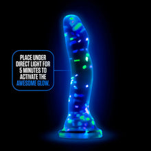 Load image into Gallery viewer, New Elite Hanky Panky Confetti Glow in the Dark Dildo ~ Blush
