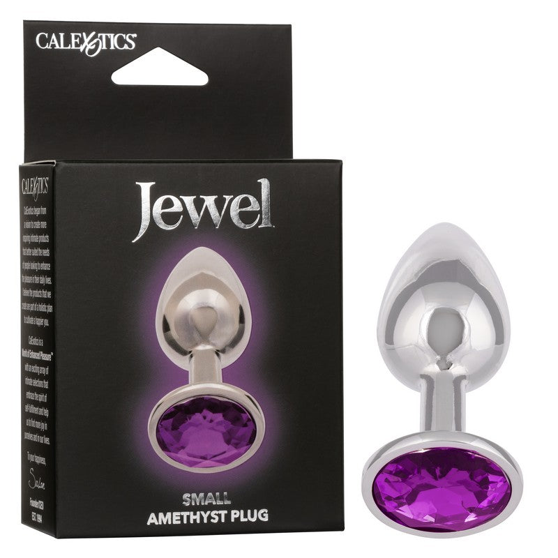 Jewel Amethyst Small Metal Anal Plug ~ Cal Exotics