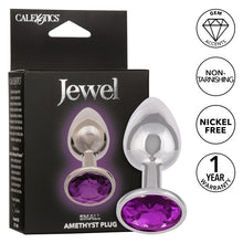 Load image into Gallery viewer, Jewel Amethyst Small Metal Anal Plug ~ Cal Exotics
