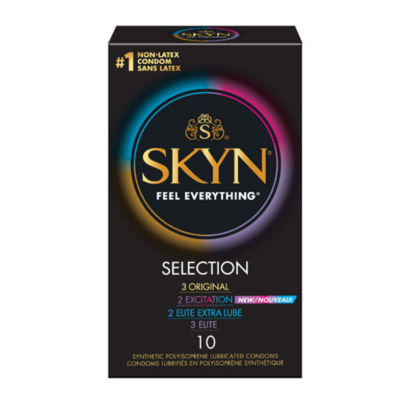 Assorted Pack Non-Latex Condoms 10 count~ Skyn