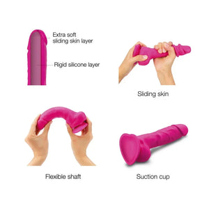 Strap-on-me sliding skin dildo