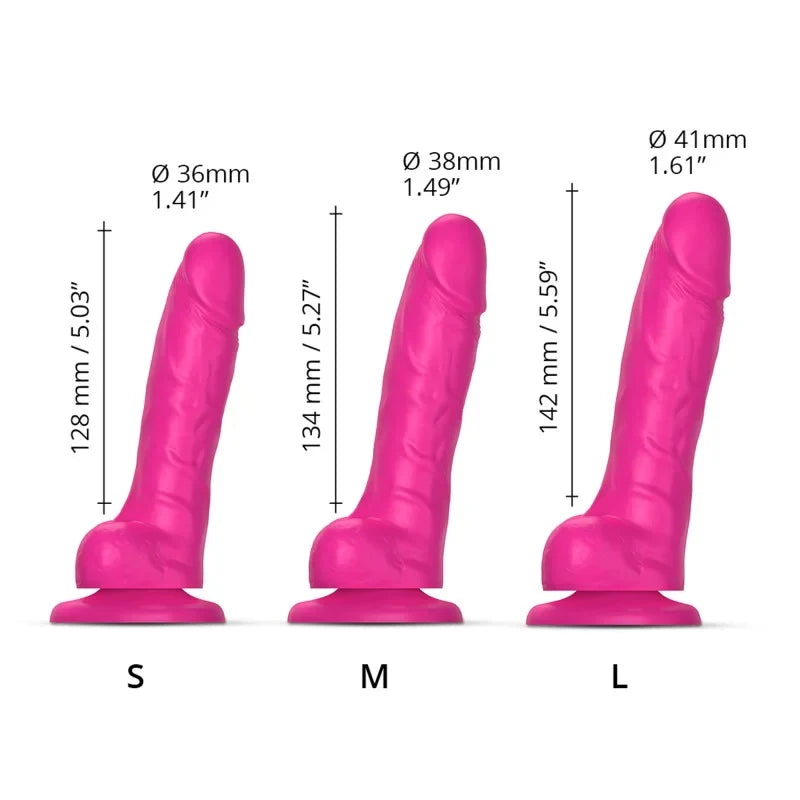 Strap-on-me sliding skin dildo