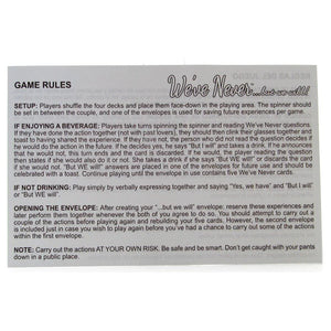 We've Never... but we will! card game