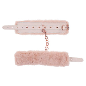 Peaches 'N Cream Fur Handcuffs ~ Sex & MIsceif