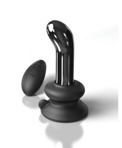 No.84 ~ Glass Vibrating P-Spot Plug with Silicone Suction Base ~ Icicles