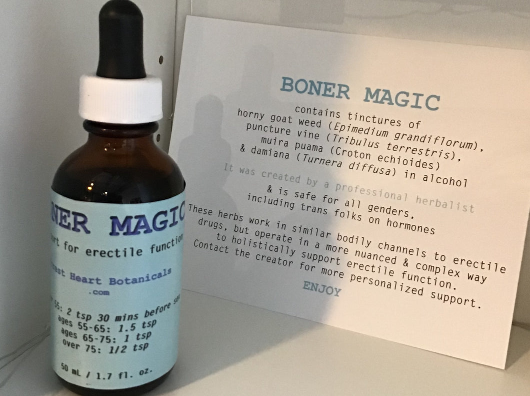 Boner Magic tincture ~ Forest Heart Botanicals