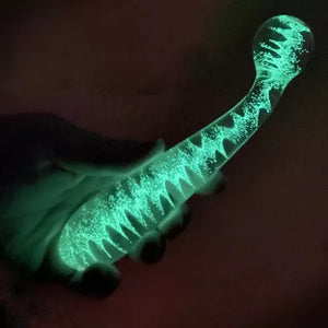 Firefly Glass G-spot Wand Glow in the Dark  ~ NS Novelties