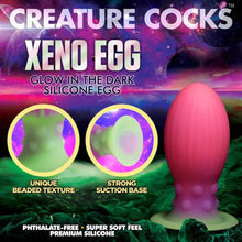 Load image into Gallery viewer, Xeno Egg Glow in the Dark Silicone Egg ~ Creature Cocks XR Play Hard
