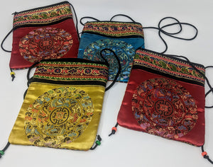 Silk Embroidered 3 Pouch bags.