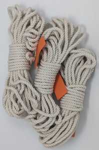 3 strand braid solid colours cotton rope - Bondage Rope