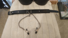 Load image into Gallery viewer, Collar with Nipple Clamps ~ Vegan ~ from Argentina
