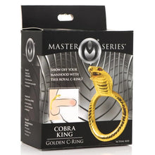 Load image into Gallery viewer, Cobra King Golden Cock Ring ~ Master Series
