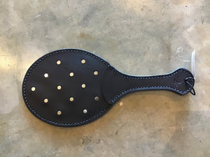 Large Round Studded Leather Paddle ~ Bound to Please